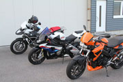 BMW S1000RR, BMW F800R, BMW R1200GS Adventure